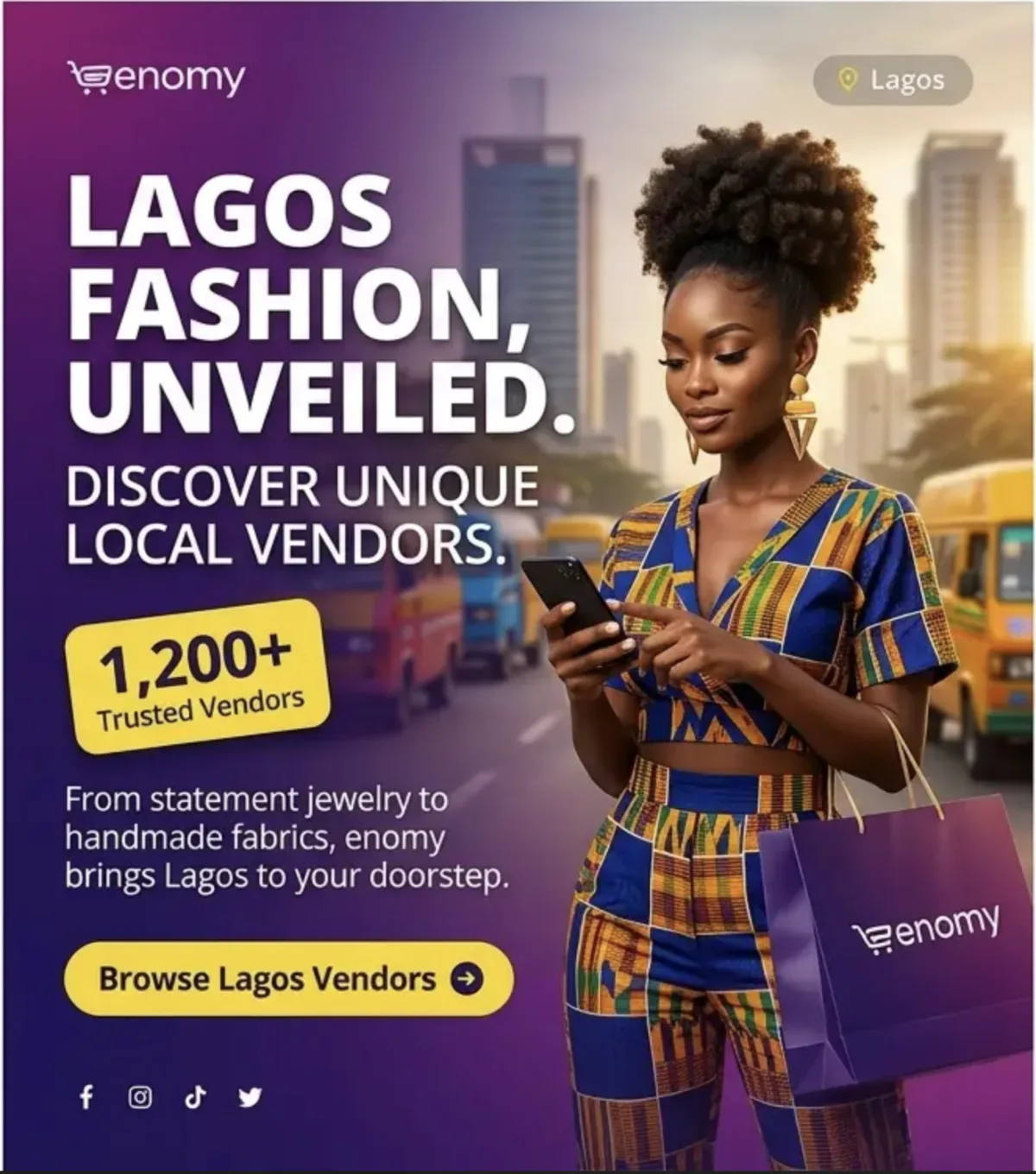Reference Lagos campaign with danfo buses