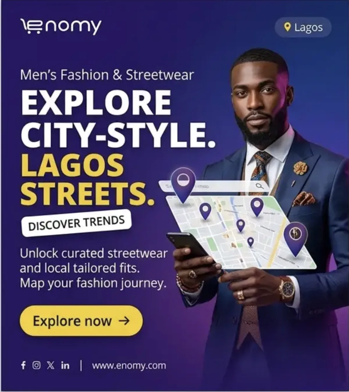 Reference men’s fashion and streetwear city campaign